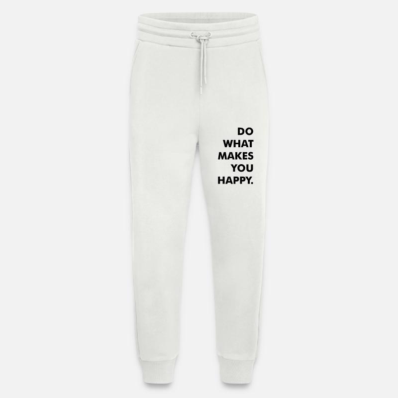 do what makes you happy - Jogginghose - made by SPREAD - OFF WHITE