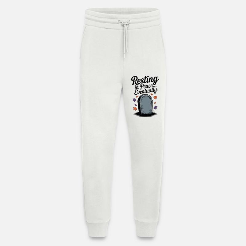 Resting in Peace... Eventually - Jogging Pants - made by SPREAD  - OFF WHITE