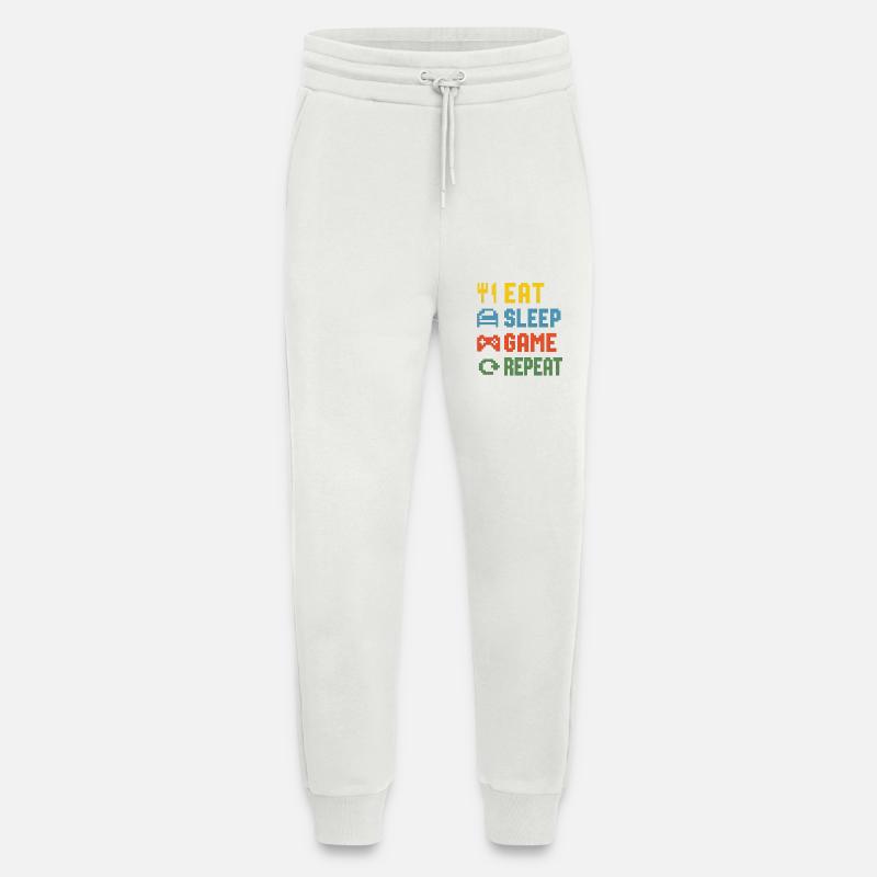 Eat Sleep Game Repeat - Jogginghose - made by SPREAD - OFF WHITE