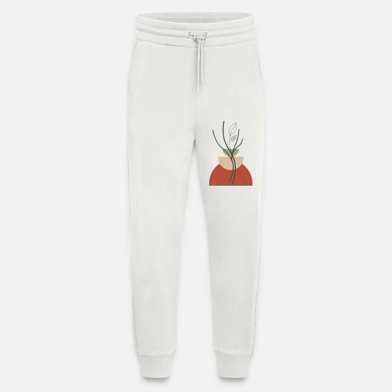 Geometrische Pflanzvase - Jogginghose - made by SPREAD - OFF WHITE