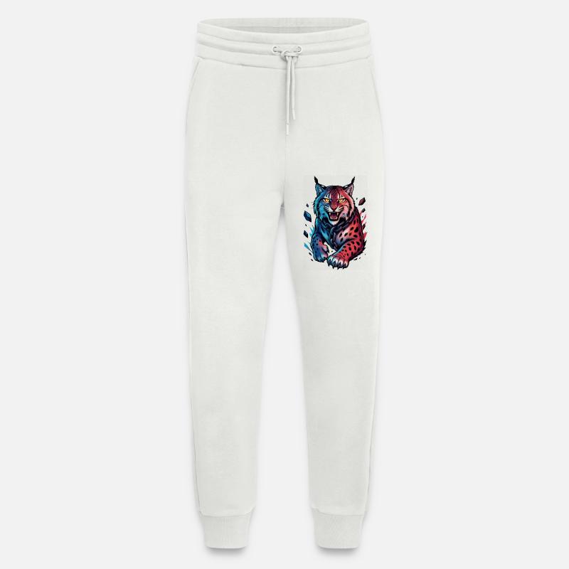 Luchs im Angriff - Jogginghose - made by SPREAD - OFF WHITE