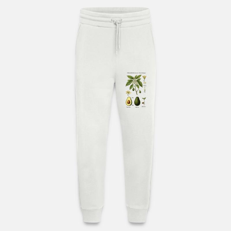 Botanical Board Avocado Tree Nature Study - Jogging Pants - made by SPREAD  - OFF WHITE