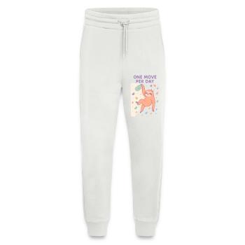 Faultier Bouldern: One Move Per Day Design - Jogginghose - made by SPREAD - OFF WHITE - Vorne