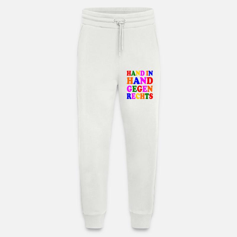 Gegen rechts - Jogginghose - made by SPREAD - OFF WHITE