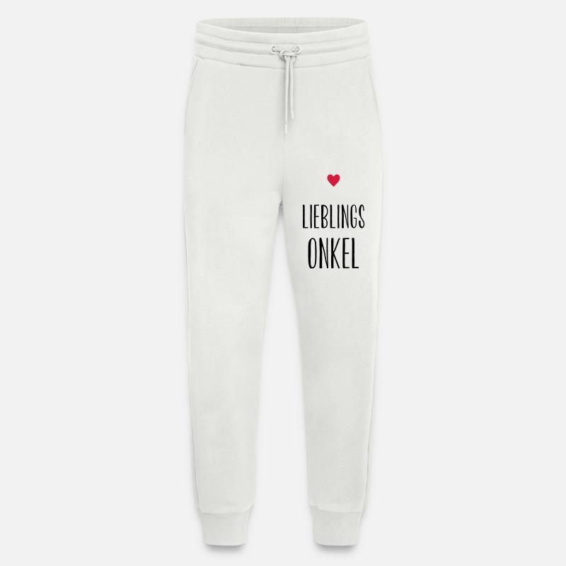 Onkel Lieblingsonkel Herz Geschenk - Jogginghose - made by SPREAD - OFF WHITE