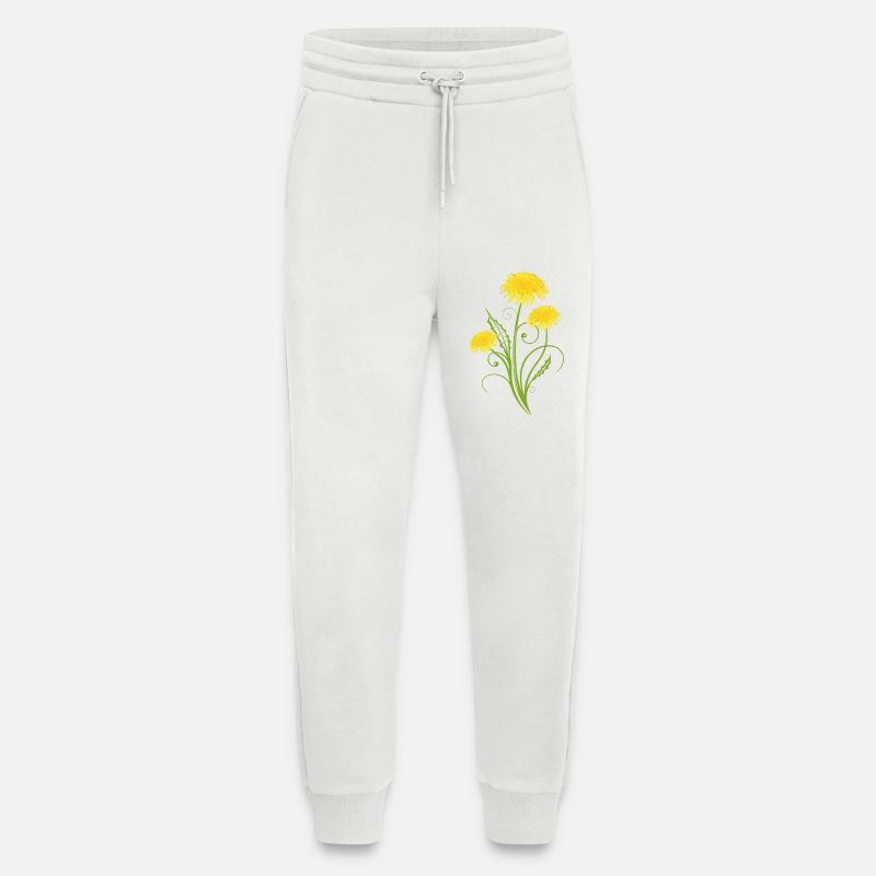 Realistic dandelion, Löwenzahn, Pusteblume - Jogginghose - made by SPREAD - OFF WHITE