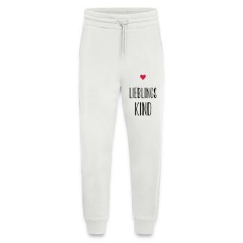 Kind Lieblingskind Herz Geschenk Geschenkidee - Jogginghose - made by SPREAD - OFF WHITE - Vorne