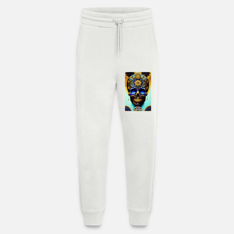 Blauer Totenkopf - Jogginghose - made by SPREAD - OFF WHITE