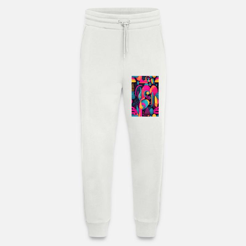 Modern Abstract Pattern - Jogging Pants - made by SPREAD  - OFF WHITE