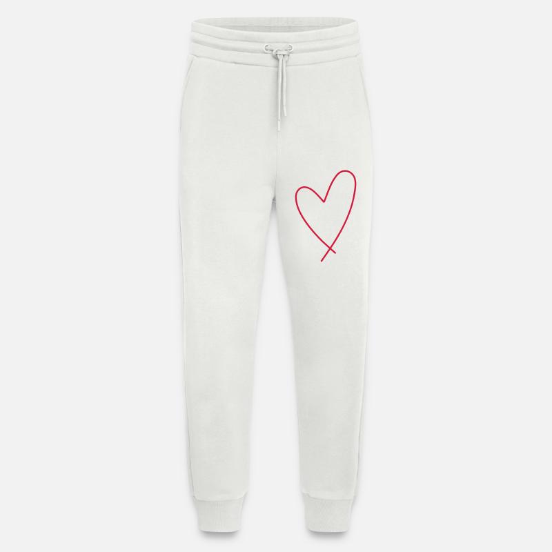 Herz Symbol - Jogginghose - made by SPREAD - OFF WHITE