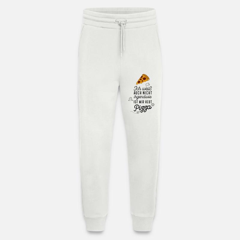 Lustige Sprüche Pizza - Jogginghose - made by SPREAD - OFF WHITE