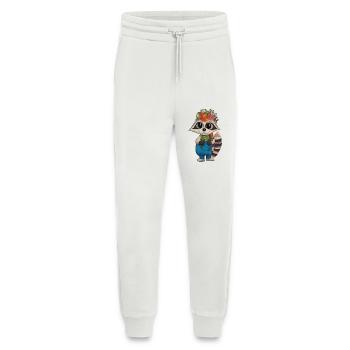 Flower Wreath Raccoon - Jogging Pants - made by SPREAD  - OFF WHITE - Front