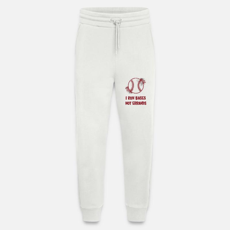 I Run Bases Not Errands Baseball - Jogginghose - made by SPREAD - OFF WHITE