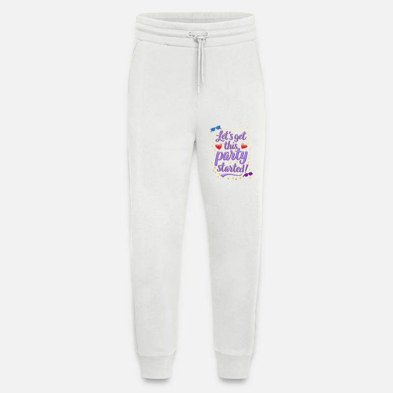Lets get this party started - Jogging Pants - made by SPREAD  - OFF WHITE
