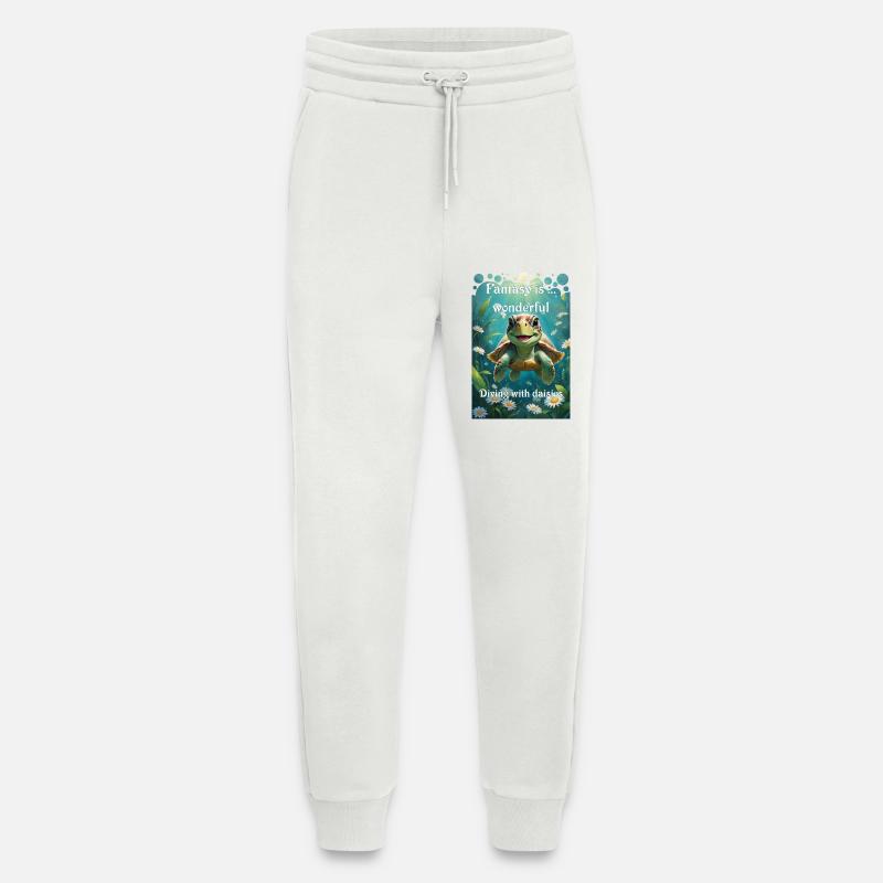 Unter Wasser Schildkröte taucht mit Gänseblümchen - Jogginghose - made by SPREAD - OFF WHITE