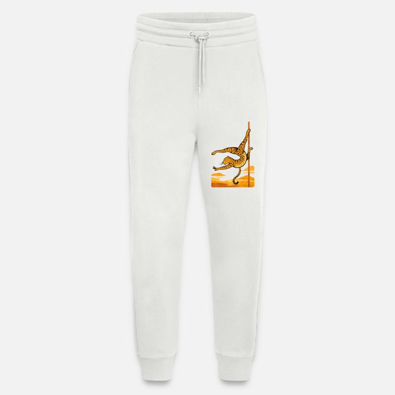 Pole Dance Leopardin Poledancerin Geschenk - Jogginghose - made by SPREAD - OFF WHITE