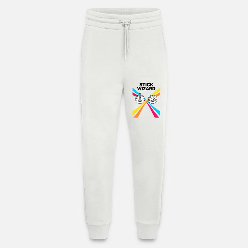 Stick Wizard Retro Gaming Design - Jogginghose - made by SPREAD - OFF WHITE