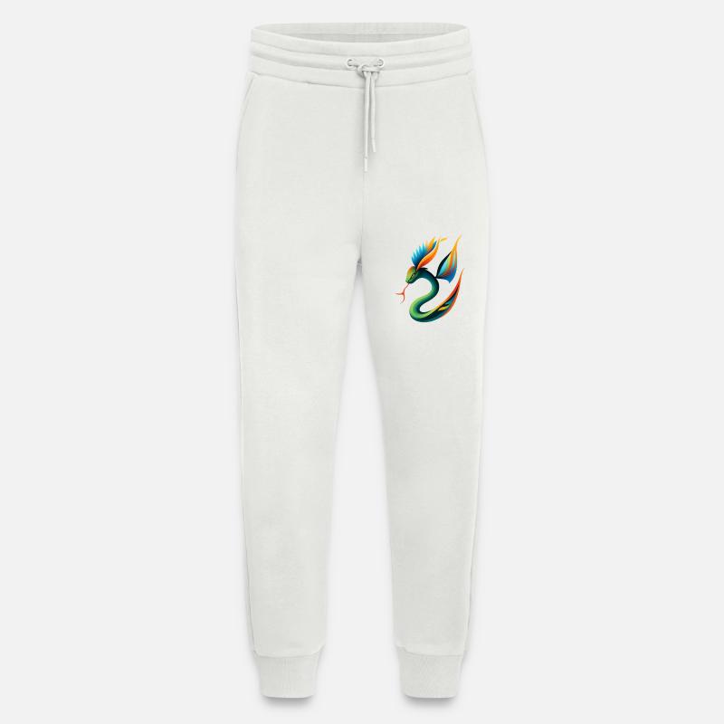 Mythischer Drache mit bunten Flügeln - Jogginghose - made by SPREAD - OFF WHITE