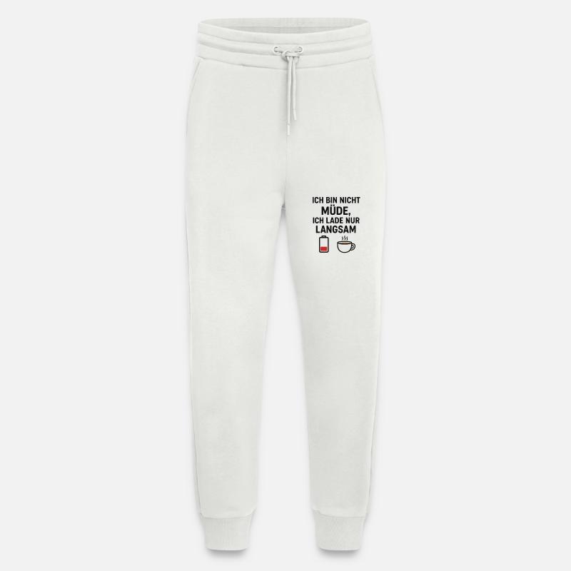 Humorvoller Kaffee-Motiv Spruch - Jogginghose - made by SPREAD - OFF WHITE
