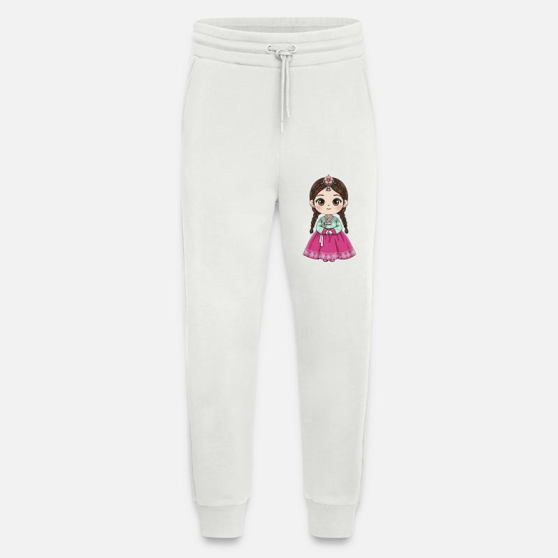 Chibi Hanbok Candy Dream Chaewon - Pantalon de jogging bio décontracté fabriqué en UE - OFF WHITE