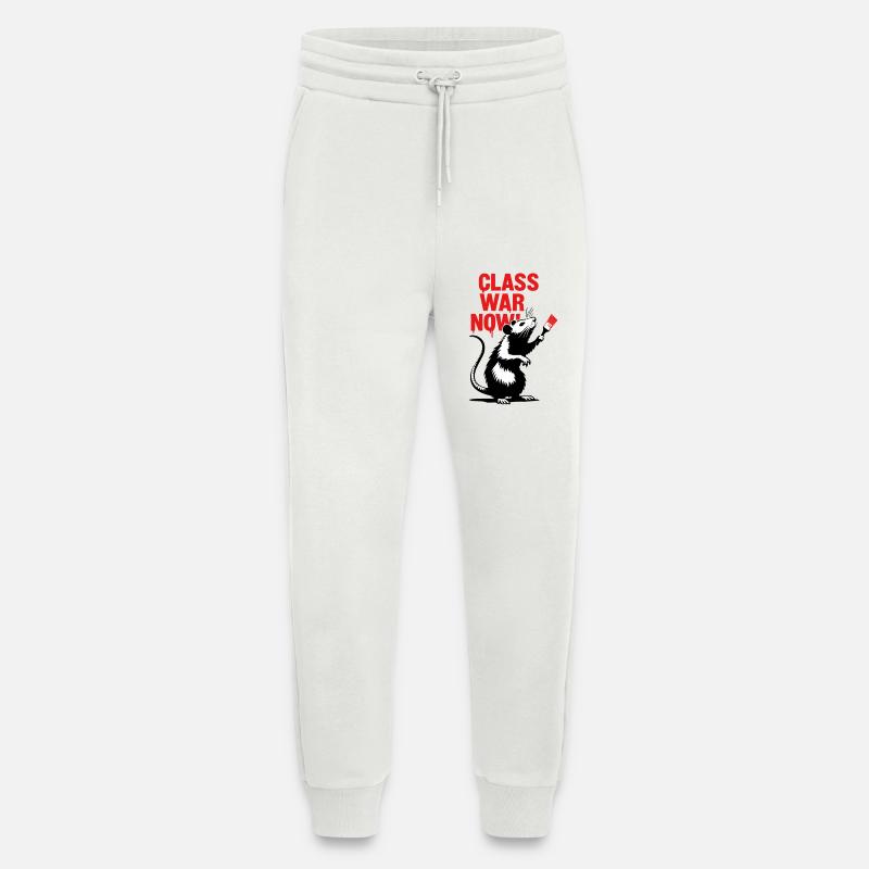 Provocative rat graffiti - Jogging Pants - made by SPREAD  - OFF WHITE