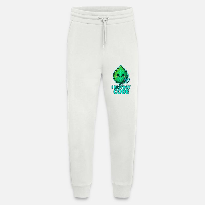Green Leaf Code Warrior - Jogging Pants - made by SPREAD  - OFF WHITE