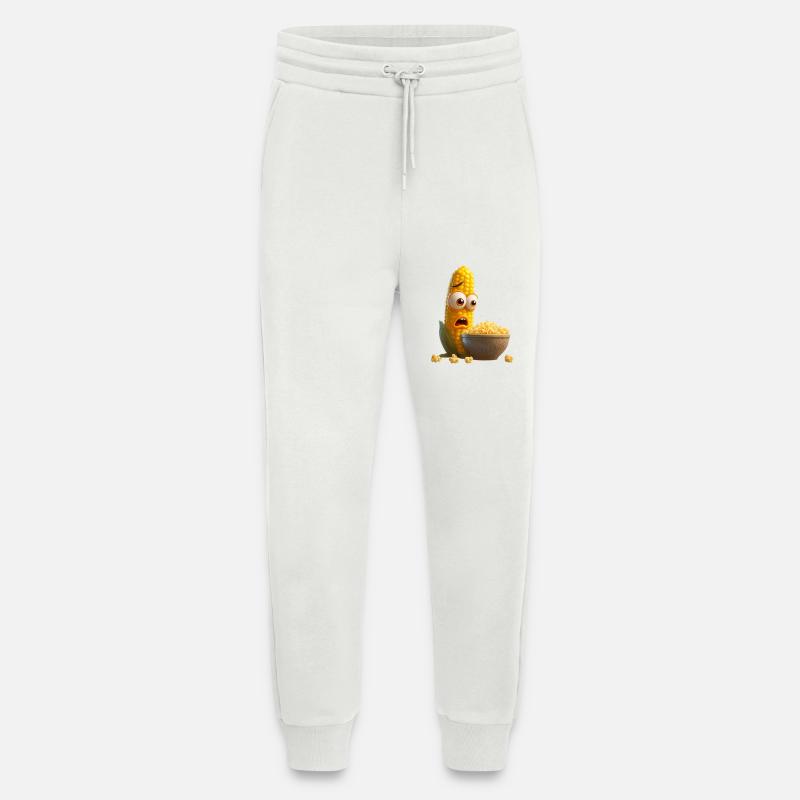 Corn on the cob upset - Jogging Pants - made by SPREAD  - OFF WHITE