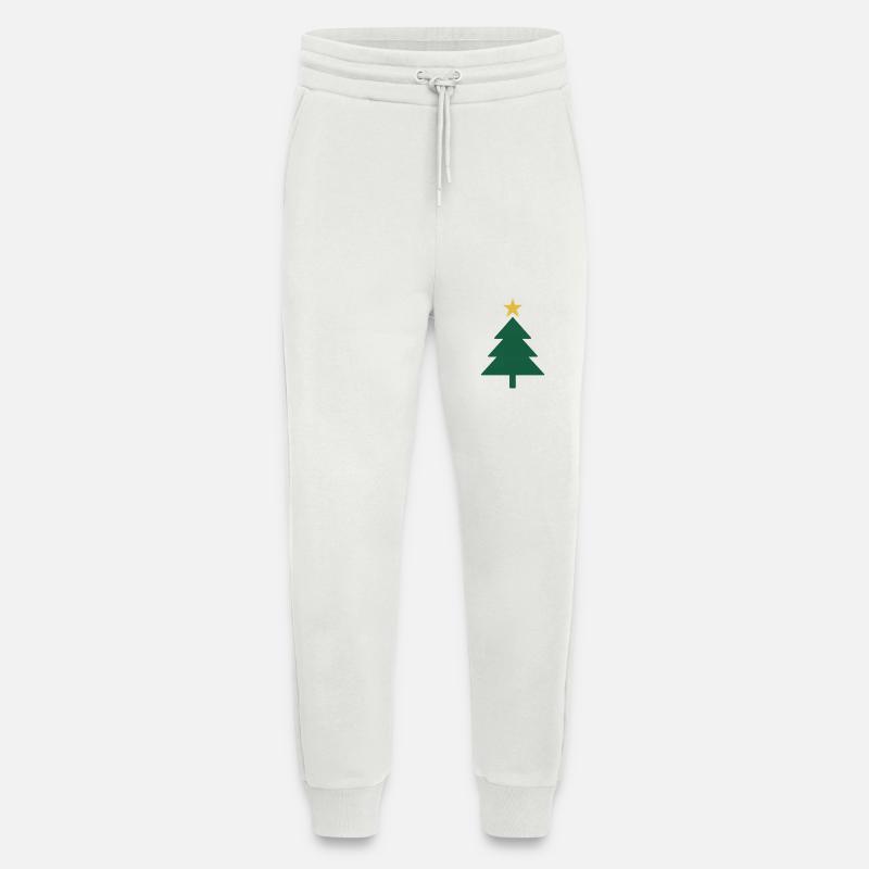 Minimaler Weihnachtsbaum mit Stern - Jogginghose - made by SPREAD - OFF WHITE