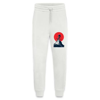 Ski jumping over rocky peaks - Jogging Pants - made by SPREAD  - OFF WHITE - Front