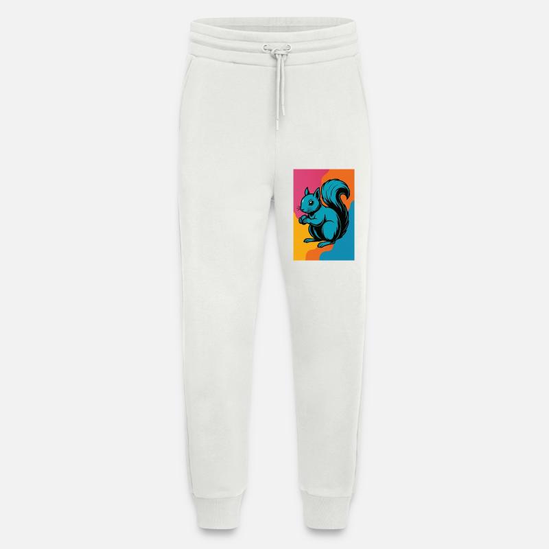 Buntes Eichhörnchen Pop Art - Jogginghose - made by SPREAD - OFF WHITE
