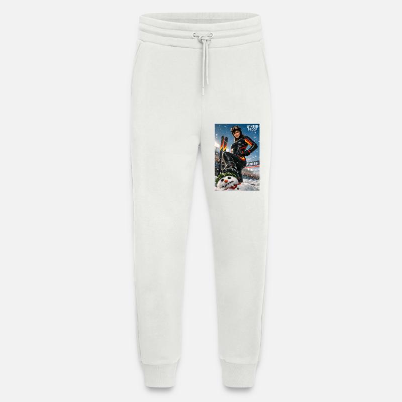 Winter-Sport-Ski-D - Jogginghose - made by SPREAD - OFF WHITE