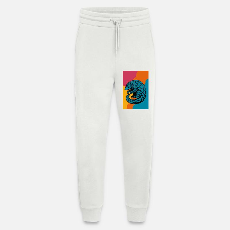 Pangolin Pop Art - Jogginghose - made by SPREAD - OFF WHITE