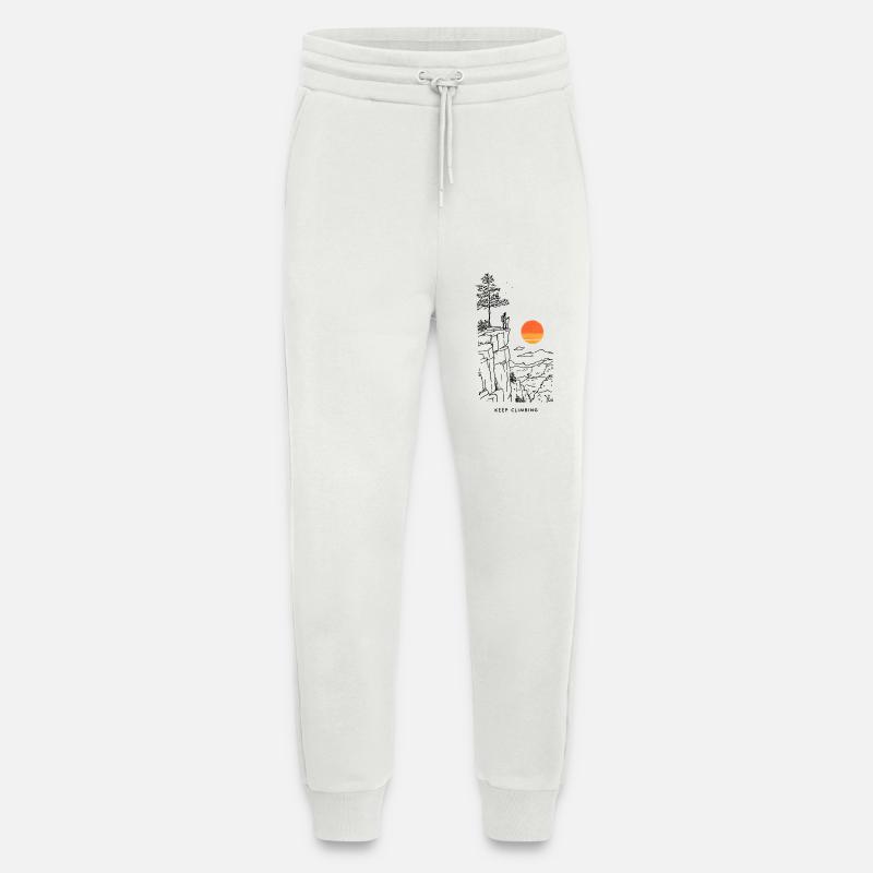 Tranche de coucher de soleil - Pantalon de jogging bio décontracté fabriqué en UE - OFF WHITE
