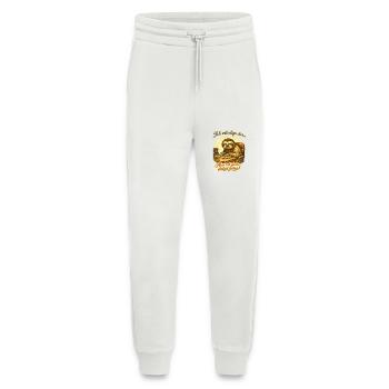 Ich mach das Faultier lustiger Büro Spruch - Jogginghose - made by SPREAD - OFF WHITE - Vorne
