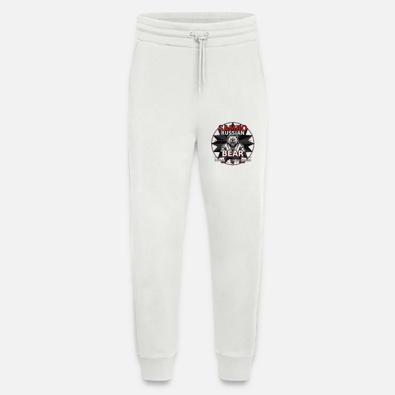 Sambo Bear Russischer Kampfbär - Jogginghose - made by SPREAD - OFF WHITE