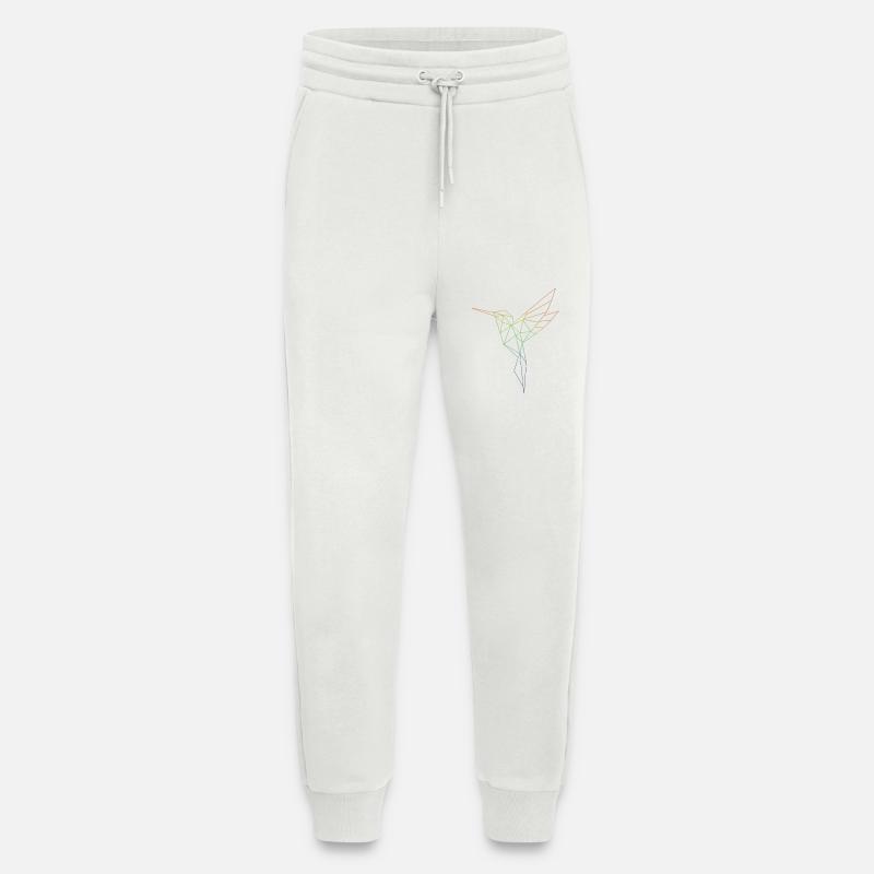 Geometric Rainbow Bird - Jogging Pants - made by SPREAD  - OFF WHITE