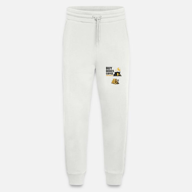 Nachtschicht-Boxen Kaffee-Antikühlmittel - Jogginghose - made by SPREAD - OFF WHITE