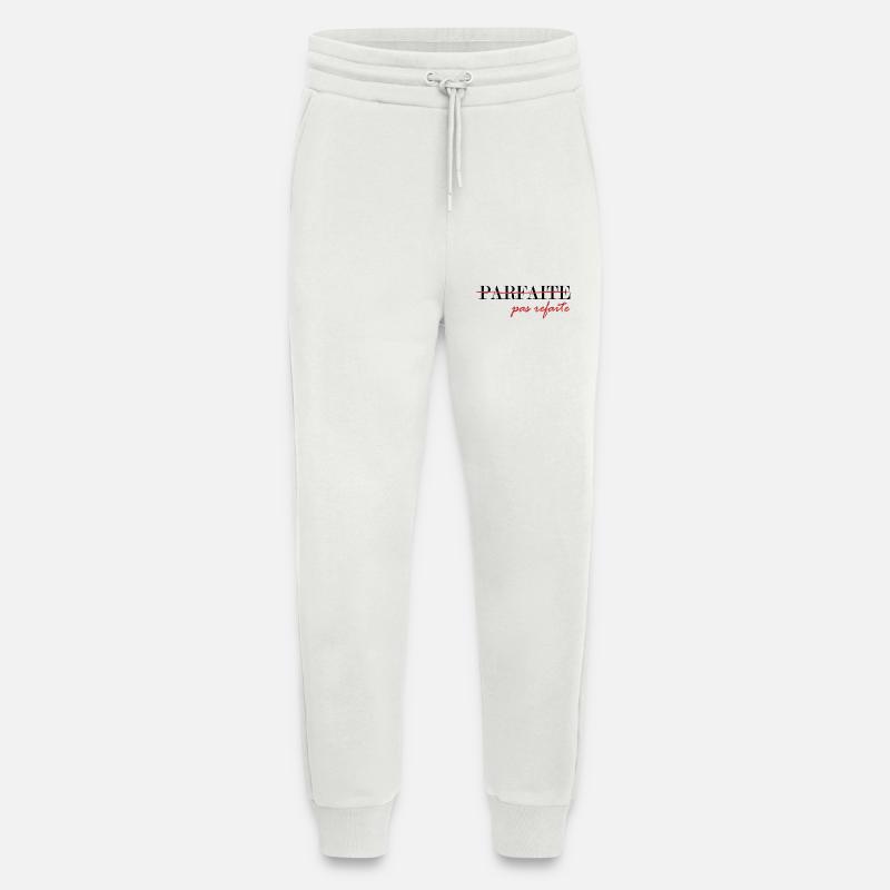 parfaite, pas refaite (noir) - Pantalon de jogging bio décontracté fabriqué en UE - OFF WHITE