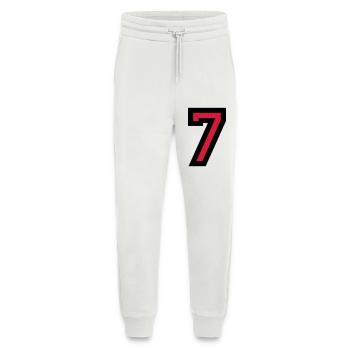 The number 7 - Number Seven - Jogging Pants - made by SPREAD  - OFF WHITE - Front