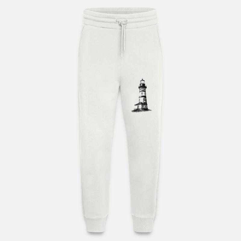 Leuchtturm Design zur selbstgestaltung - Jogginghose - made by SPREAD - OFF WHITE
