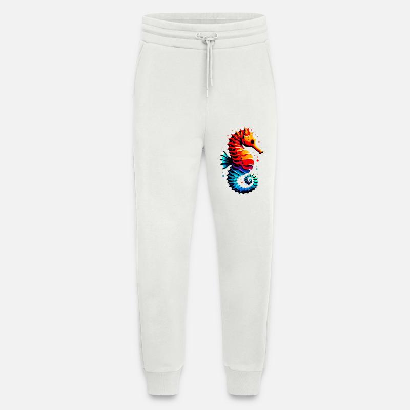 Hippocampe - Pantalon de jogging bio décontracté fabriqué en UE - OFF WHITE