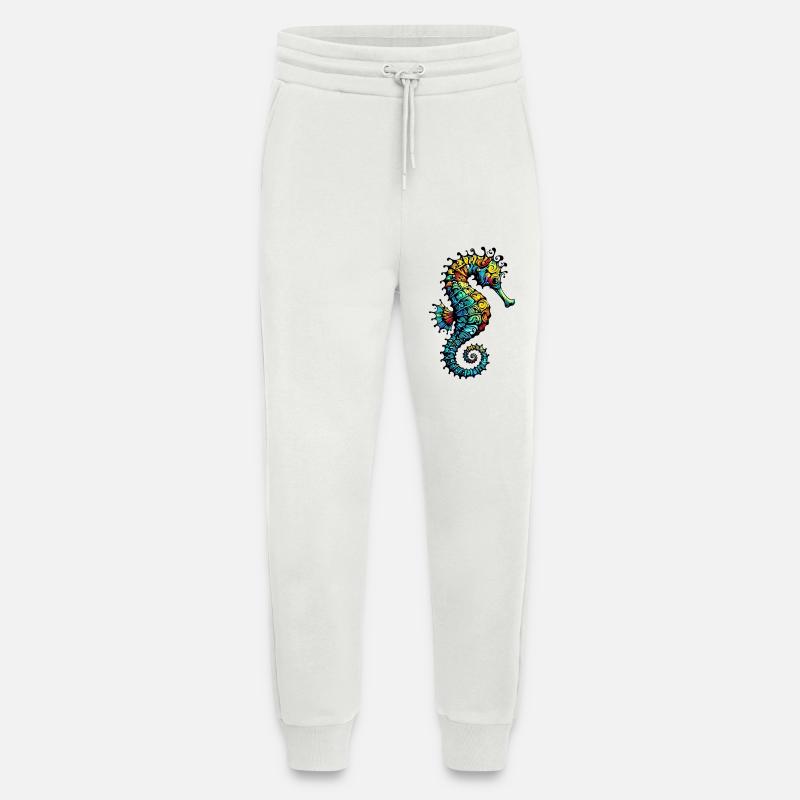 Hippocampe - Pantalon de jogging bio décontracté fabriqué en UE - OFF WHITE