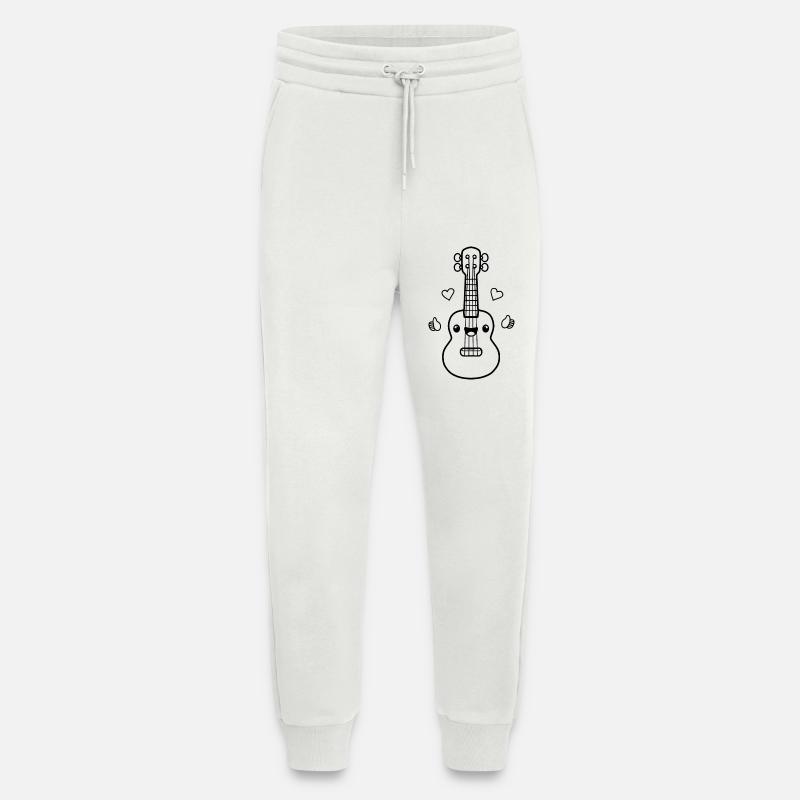 Ukulele Cartoon Look - Jogginghose - made by SPREAD - OFF WHITE