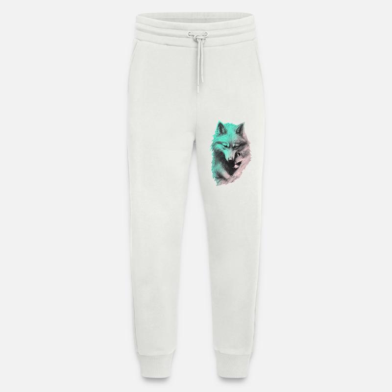 🐺 🦝 Shared Silence - Jogging Pants - made by SPREAD  - OFF WHITE