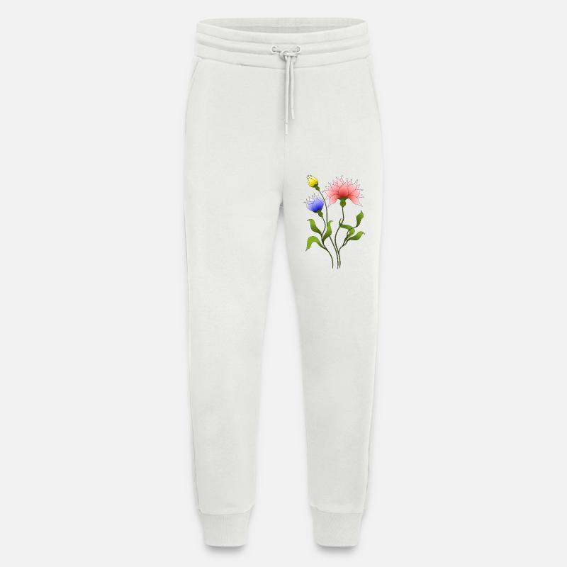 Blumen - Jogginghose - made by SPREAD - OFF WHITE