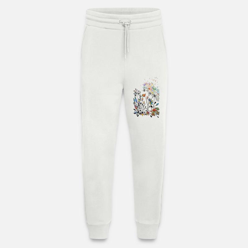 Blumen - Jogginghose - made by SPREAD - OFF WHITE