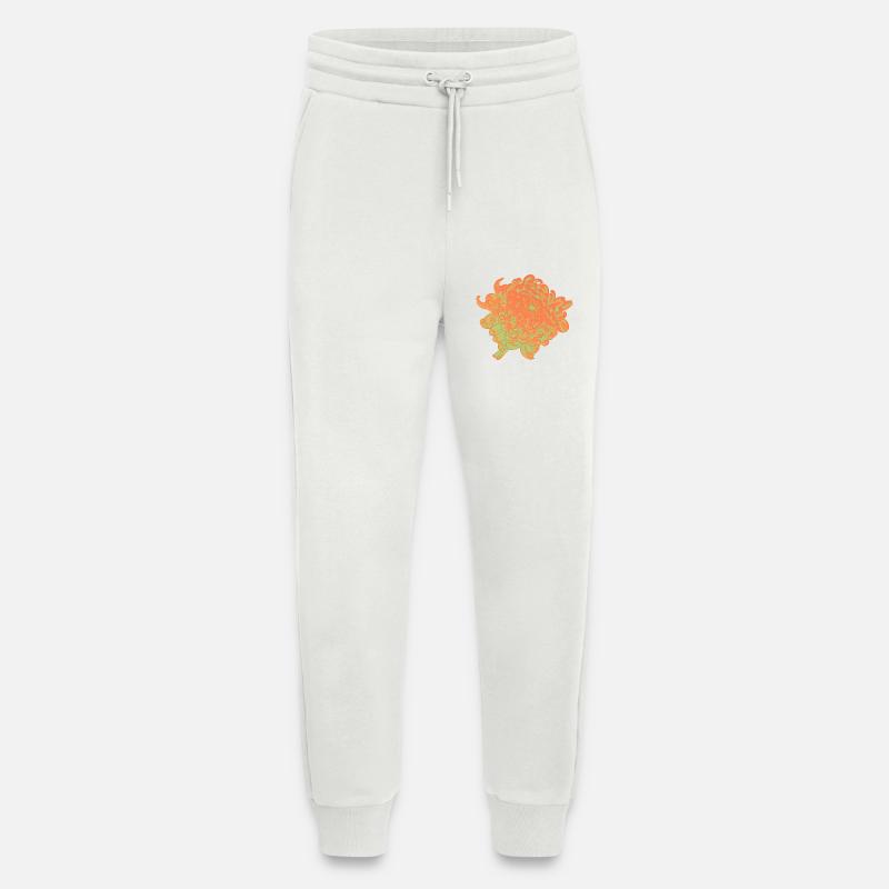 Chrysanthemen-Neonblüten - Jogginghose - made by SPREAD - OFF WHITE