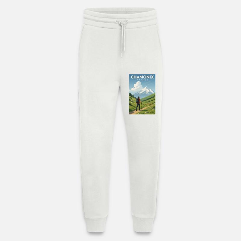Alpenwanderer vor Mont Blanc - Jogginghose - made by SPREAD - OFF WHITE