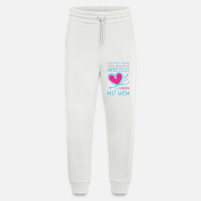 Pflegerin Geschenke Pflege Lustig Krankenpflegerin - Jogginghose - made by SPREAD - OFF WHITE