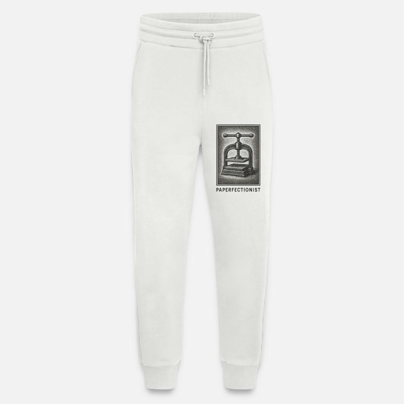 Papier-Perfektionist | Buchbinden, Buchpresse - Jogginghose - made by SPREAD - OFF WHITE